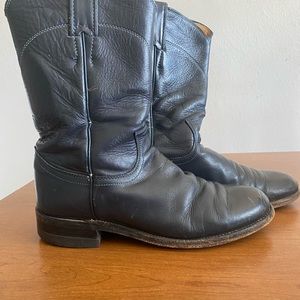 Justin Women's Style L3744 Navy Blue Cowgirl Roper Boots Size 6½ B USA